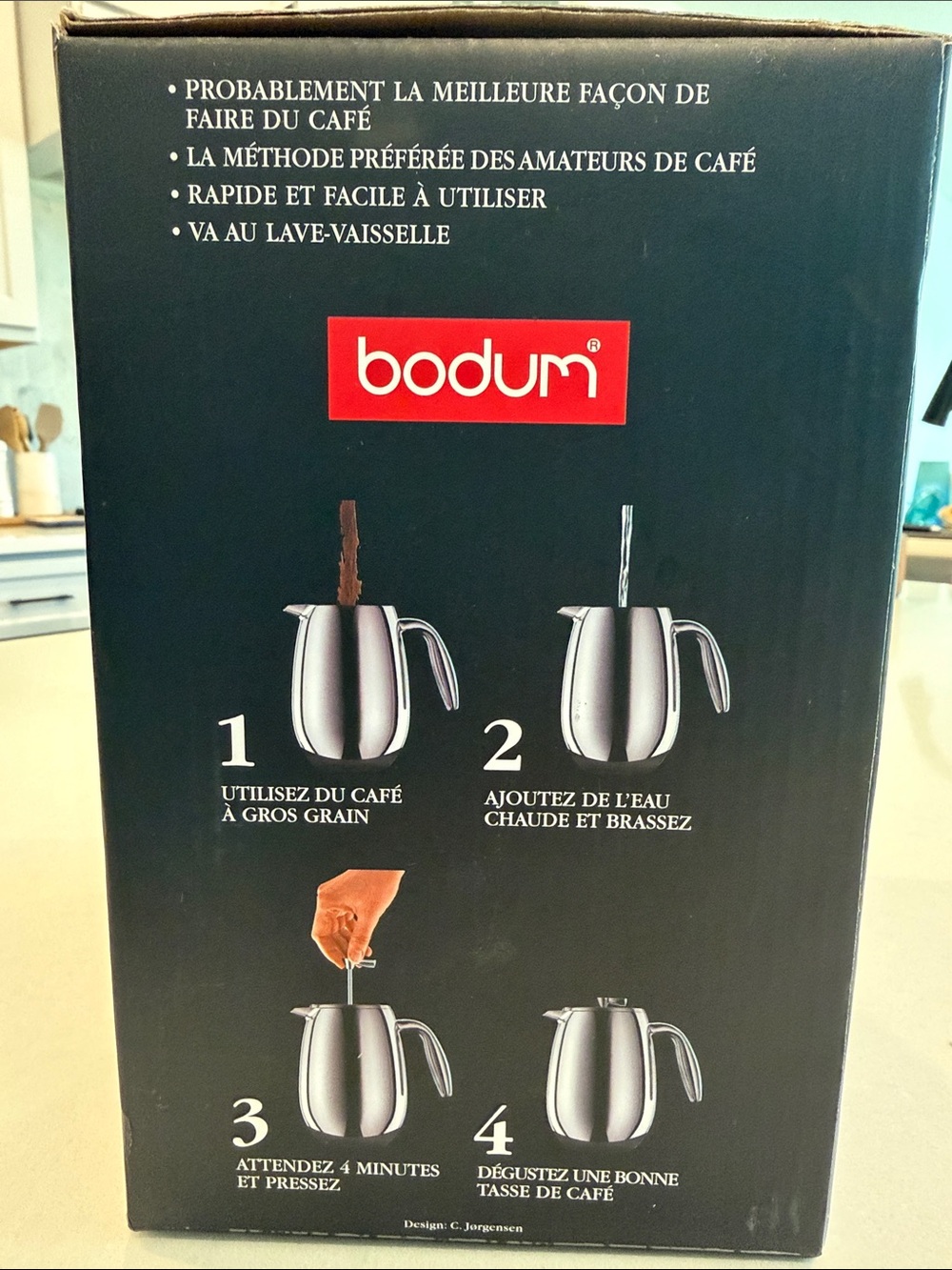 NEW! Bodum Columbia French Press Coffee Maker - Silver - Picture 3 of 4